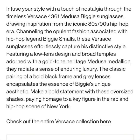 Versace Medusa Biggie Sunglasses - Picture 10 of 11